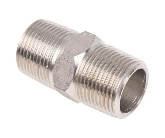 63-8031-58　RS Pro Stainless Steel Hexagon Straight Nipple Joint 3/4in R(T) Male x 3/4in R(T) Male 2.05in　826-7056