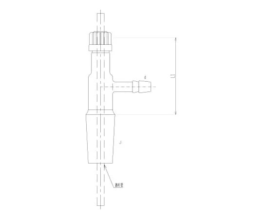 62-2105-32　［Discontinued］Thermometer Holder with Decompression Nozzle　3385-13-1L