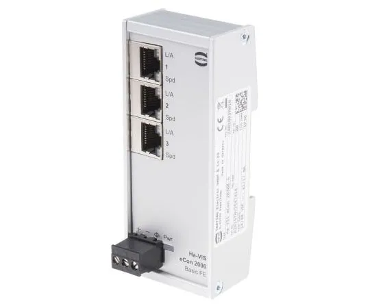 63-8017-71　Harting 3 RJ45 port DIN Rail Mount Ethernet Switch, 10 Mbit/s, 100 Mbit/s　24020030010