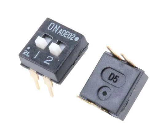 63-7807-34　2 Way Through Hole DIP Switch SPST, Ext***ed Slide Actuator　ADE02A04