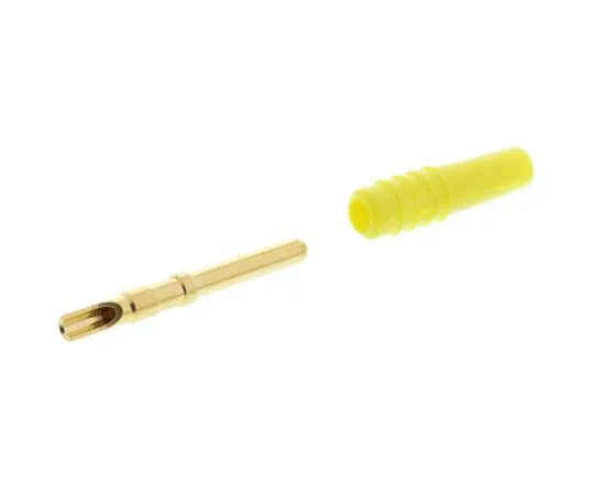 63-7816-06　Yellow Plug Banana Plug Solder 30 V ac, 60 V dc　22.2609-24