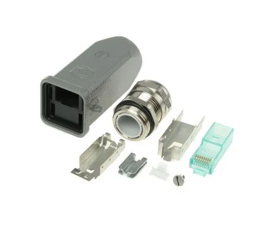 63-7958-97　Harting Han 3A RJ45 Series, Male Cat6a RJ45 Connector　9451151520