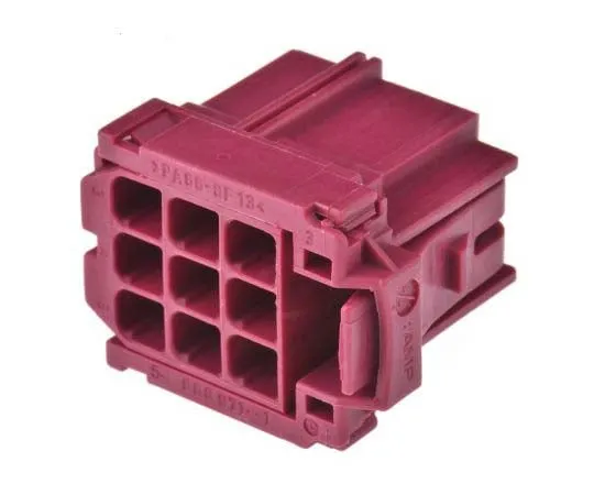 63-7766-13　TE Connectivity AMP MCP 2.8 Series, 3 Row 9 Way Panel Mount Socket Housing　5-968971-1