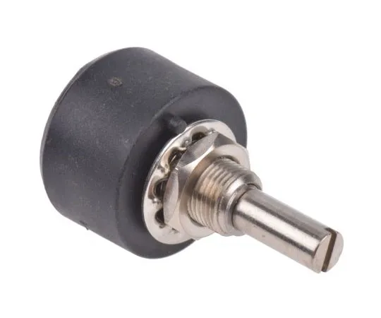63-8038-65　RS Pro 1 Gang Rotary Wirewound Potentiometer with a 6 mm Dia. Shaft, 2.5kΩ, ±10%, 1W, Linear　842-7018