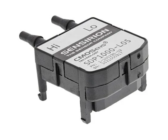 63-7964-23　Sensirion Differential for Air, Non-Aggressive Gas Pressure Sensor, 125Pa Max Pressure Reading , 4.75 → 5.25 V,　SDP1000-L05