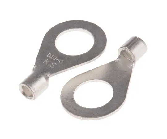 63-8011-44　RS PRO Uninsulated Crimp Ring Terminal, 10.5mm Stud Size, 2.5mm² to 6mm² Wire Size　809-2262