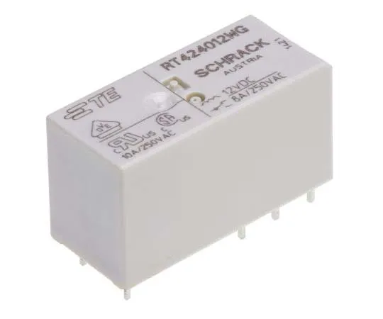 63-7750-11　TE Connectivity DPDT Non-Latching Relay PCB Mount, 12V dc Coil, 8A　7-1415538-8