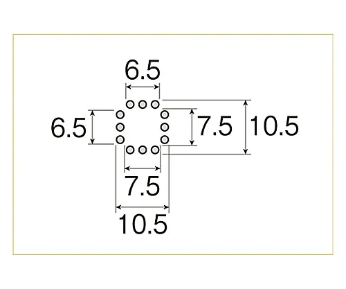 61-0484-42　［Discontinued］Replacement Nozzle HS-614, for Hot Air SMD Removing Machine　HS-614