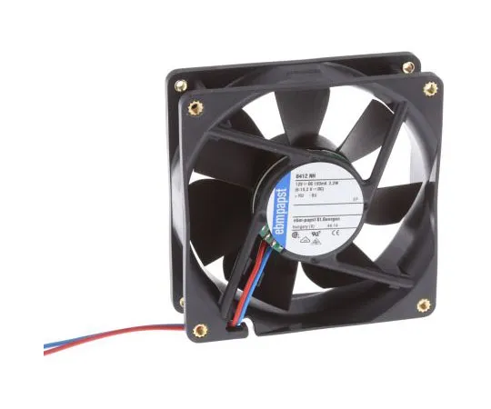 63-7971-43　ebm-papst 8400N Series Axial Fan, 80 x 80 x 25mm, 79m³/h, 2.2W, 12 V dc　8412NH-RS0