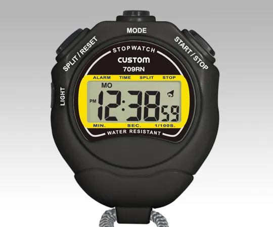 6-5612-11-20　［Discontinued］Drip-Proof Stopwatch (IPX4 Compliant) With Calibration Certificate　709RN