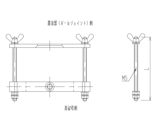 62-2120-88　［Discontinued］Flange Set for Reflux　3491A-03