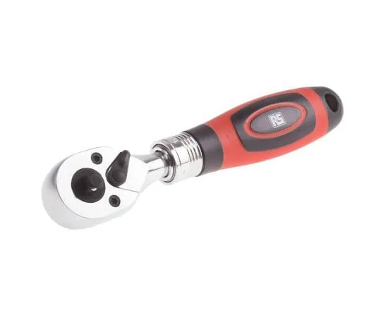 63-8034-81　RS 1/4 x 3/8 in Socket Wrench, Square Drive With Soft Grip Handle　829-6555