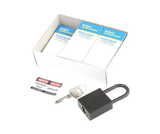 63-8013-96　Brady 38mm Nylon Key Padlock　813595