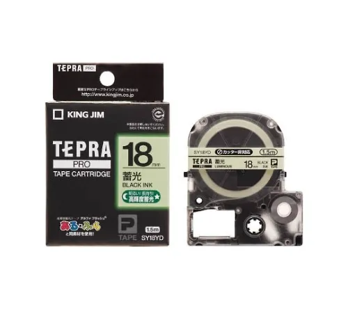 61-3267-71　［Discontinued］TEPRA PRO Label Printer Tape-Cartridge, Phosphorescent Type　SY36YD