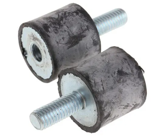 63-7967-08　FIBET 2522VD20-45 42mm Shock Mount M8 25mm Diameter 8.2daN Compression Load 4.4mm, Male to Female Natural Rubber　2522VD20-45