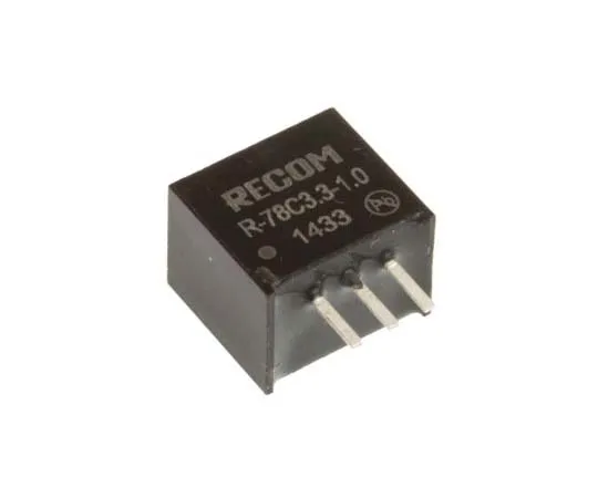 63-7783-38　Recom Switching Regulator, 7 → 42V dc Input, 3.3V dc Output, 1A　R-78C3.3-1.0