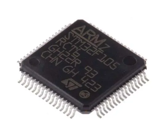 63-7763-17　STMicroelectronics, 32bit ARM Cortex M3 Microcontroller, 72MHz, 256 kB Flash, 64-Pin LQFP　STM32F105RCT6