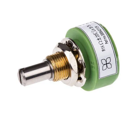 63-8039-07　RS Pro Conductive Plastic Wirewound Potentiometer with a 6.35 mm Dia. Shaft, 1kΩ, ±20%, 1W　173-0754