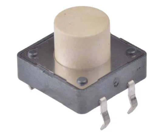 63-7974-79　White Button Tactile Switch, Single Pole Single Throw (SPST) 50 mA @ 12 V dc 5mm Through Hole　430466085726