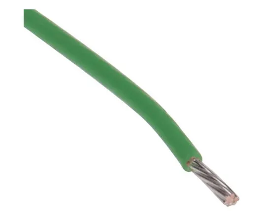 63-8038-02　RS PRO PTFE Equipment Wire 0.22 mm² CSA, Green 100m Reel　841-7254