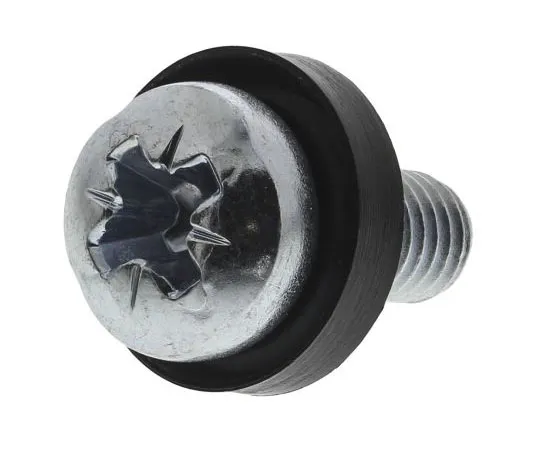 63-8017-93　RS PRO 2 Piece Black Domed Cap & Cup Washer Kit　812-9424