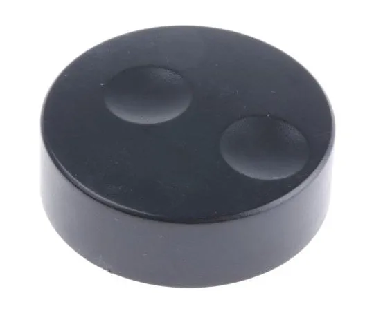 63-7967-41　RS Potentiometer Knob, Push-On Type, 38.6mm Knob Diameter, Black, Splined Shaft Type, 6mm Shaft　777-7283