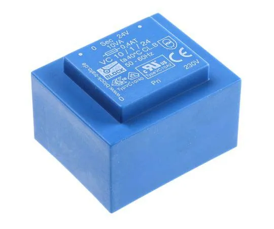 63-7770-65　24V ac 1 Output Through Hole PCB Transformer, 10VA　VC 10/1/24