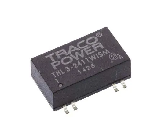 63-7772-96　TRACOPOWER THL 3WISM 3W Isolated DC-DC Converter Surface Mount, Voltage in 9 → 36 V dc, Voltage out 5V dc　THL 3-2411WISM