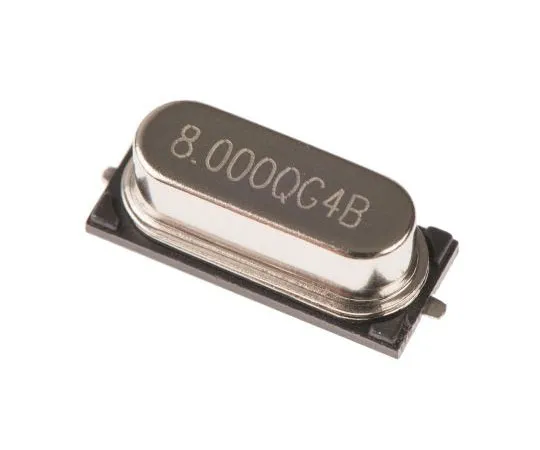 63-8020-29　QANTEK 8MHz Crystal ±20ppm HC-49/U-S SMD 2-Pin 11.4 x 4.8 x 4.4mm　QCS8.00000F18B23R