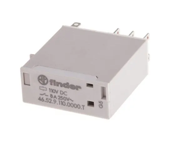 63-7999-86　Finder46 Series DPDT Non-Latching Relay Plug In, 110V dc Coil, 8A　46.52.9.110.0000T