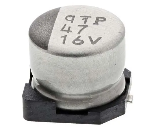 63-7782-32　Nichicon 47μF 16V dc Aluminium Electrolytic Capacitor, Surface Mount 6.3 (Dia.) x 5.4mm +105°C 6.3mm　UWT1C470MCL1GB
