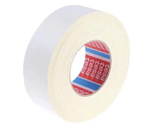 63-7817-62　Tesa Tesa 4651 Acrylic Coated White Cloth Tape, 50mm x 50m, 0.31mm Thick　04651-00513-00