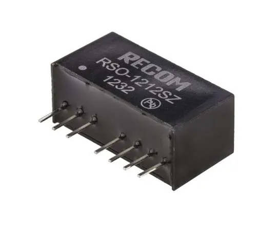 63-7783-32　Recom RSO 1W Isolated DC-DC Converter Through Hole, Voltage in 4.5 → 18 V dc, Voltage out 12V dc　RSO-1212SZ