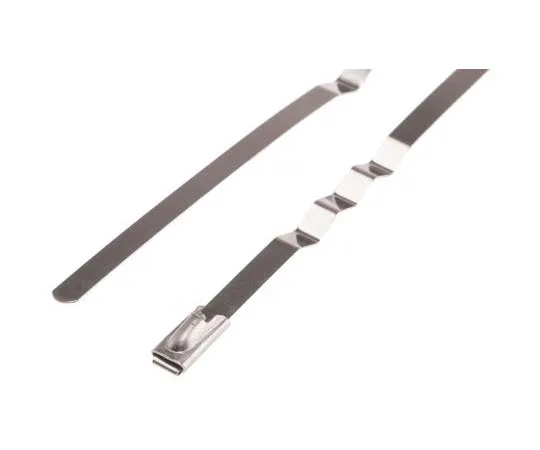 63-7790-54　RS PRO Metallic 316 Stainless Steel Zig Zag Cable Tie, 125mm x 4.6 mm　743-6336
