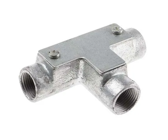 63-7817-93　RS PRO Inspection Tee Cable Conduit Fitting, Steel Galvanised 20mm nominal size　763-9223