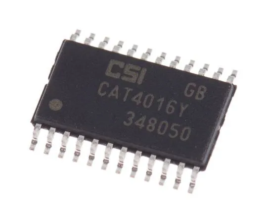 63-7983-88　ON Semiconductor CAT4016Y-T2 LED Driver IC, 3 → 5.5 V dc 1.6A 24-Pin TSSOP　CAT4016Y-T2