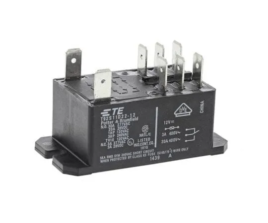 63-7970-20　TE ConnectivityT92 DPDT Non-Latching Relay Panel Mount, 12V dc Coil, 30A　T92S11D22-12 9-1393211-3