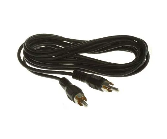63-7788-43　RS PRO 3m RCA Cable Male RCA to Male RCA Black　742-4302