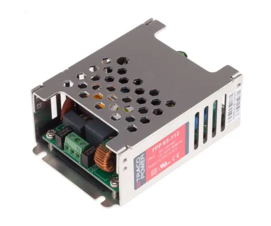 63-8039-94　TRACOPOWER 65W 1 Output Embedded Switch Mode Power Supply SMPS, 5.42A, 12V dc Medical Approved Encapsulated　TPP 65-112