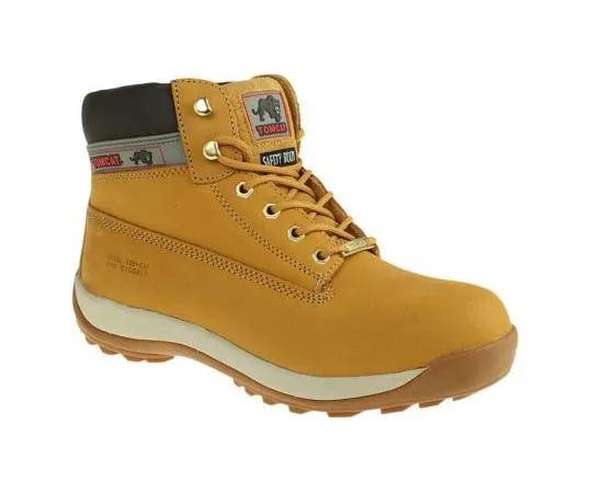 63-7783-16　RS PRO Honey Steel Toe Men Safety Boots, UK 9, US 10　739-7847