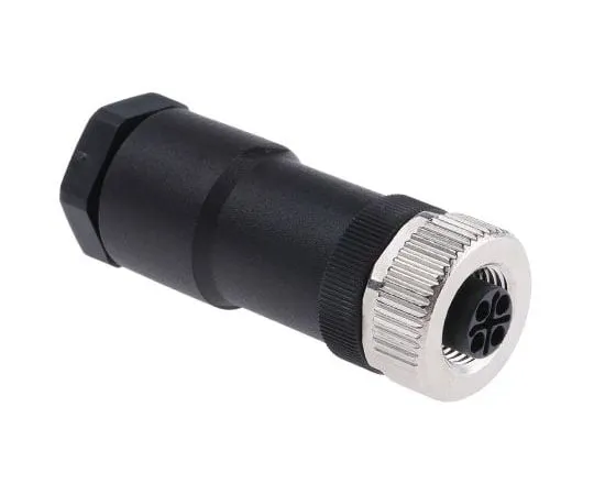 63-8009-27　Binder 814 Series M12 Cable Mount Connector, 3 + PE contacts Socket　99-0690-19-04