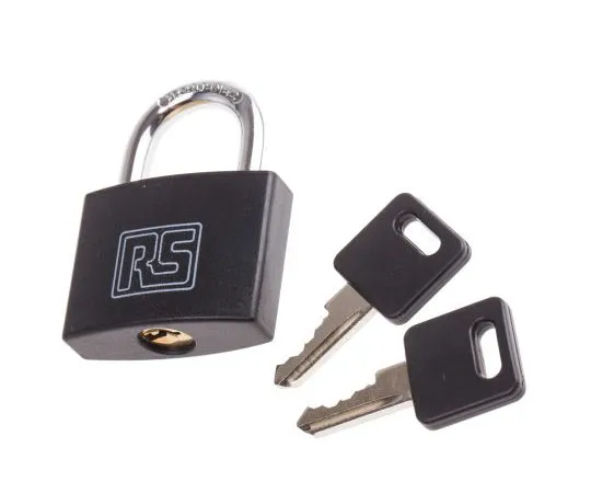 63-8032-05　RS PRO 43mm Brass Key Padlock　827-4394
