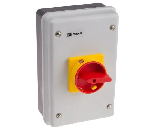 63-7962-92　3 Pole Panel Mount Non F***d Isolator Switch, 32 A, 15 kW, IP54　773-8011