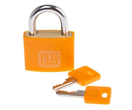 63-7970-78　RS PRO 43mm Brass Key Padlock　781-6010