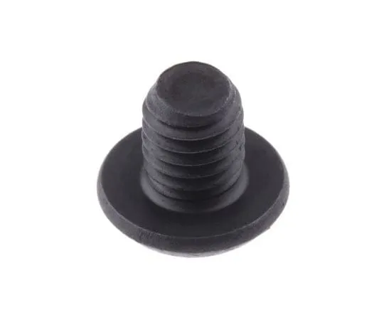 63-8028-03　RS Pro M5 x 6mm Hex Socket Button Screw Black, Self-Colour Steel　822-9105