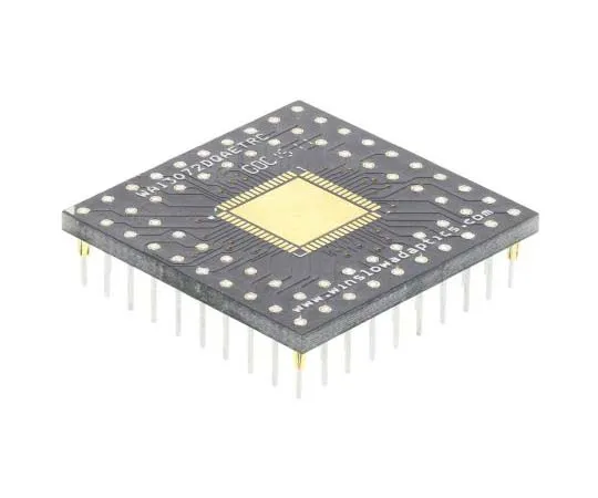 63-7788-12　Winslow Straight Through Hole Mount 0.5 mm, 2.54 mm Pitch IC Socket Adapter, 64 Pin Female QFN to 64 Pin Male PGA　WA13072DQAETRC