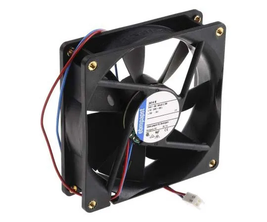 63-7793-02　ebm-papst 3400N Series Axial Fan, 92 x 92 x 25mm, 84m³/h, 2.3W, 24 V dc　3414N-RS0
