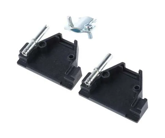 63-7755-84　MH Connectors MHED Series ABS D-sub Connector Backshell, 15 Way, Strain Relief　2801-0102-12-8