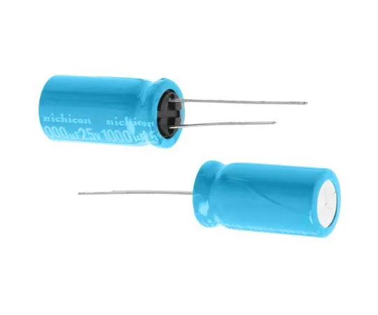 63-7814-65　Nichicon 1000μF 25V dc Aluminium Electrolytic Capacitor, Through Hole 12.5 x 25mm +125°C 12.5mm 5mm　UBT1E102MHD8