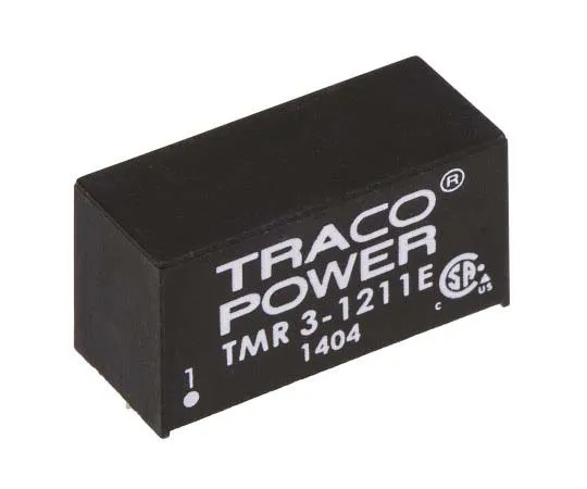 63-7772-79　TRACOPOWER TMR 3E 3W Isolated DC-DC Converter Through Hole, Voltage in 9 → 18 V dc, Voltage out 5V dc　TMR 3-1211E